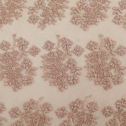 Net Sequins Embroidery Fabric