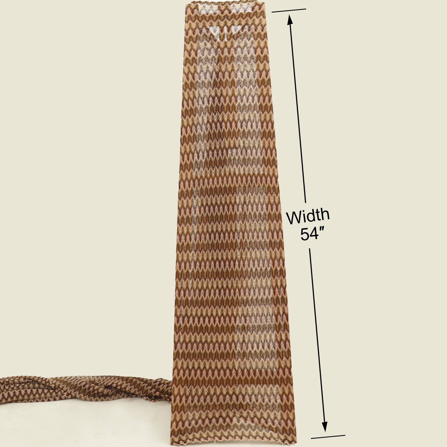 Multicolor Zig Zag Design Crosia Fabric