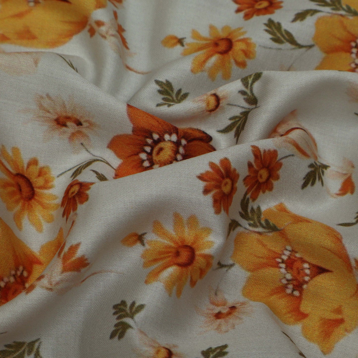 Multi Colored Glace Cotton Print Fabric