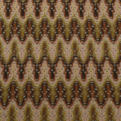 Multicolor Zig Zag Design Crosia Fabric