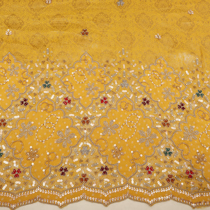 Crepe Jaquard Embroidery Fabric