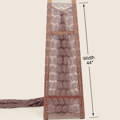 Net Sequins Embroidery Fabric