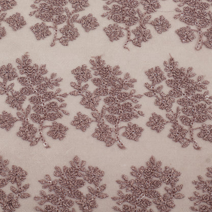 Net Sequins Embroidery Fabric