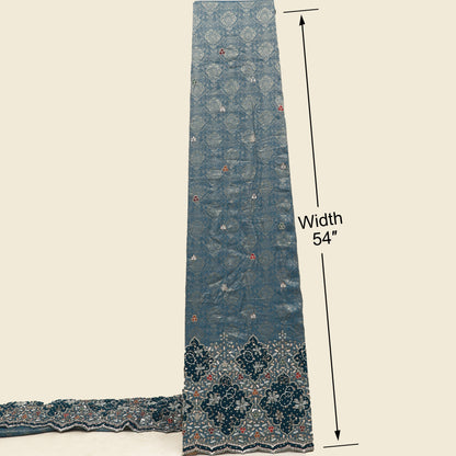 Crepe Jaquard Embroidery Fabric