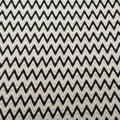 Black & White Zig Zag Crosia Fabric