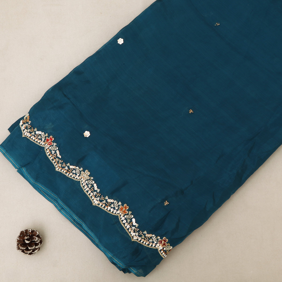 Crepe Jaquard Embroidery Fabric