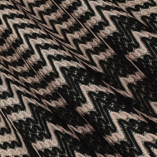 Black & Beige Color Crosia Fabric