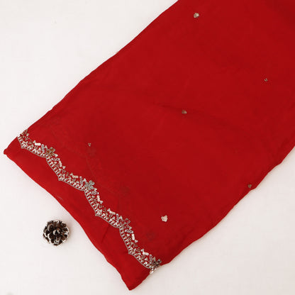 Crepe Jaquard Embroidery Fabric