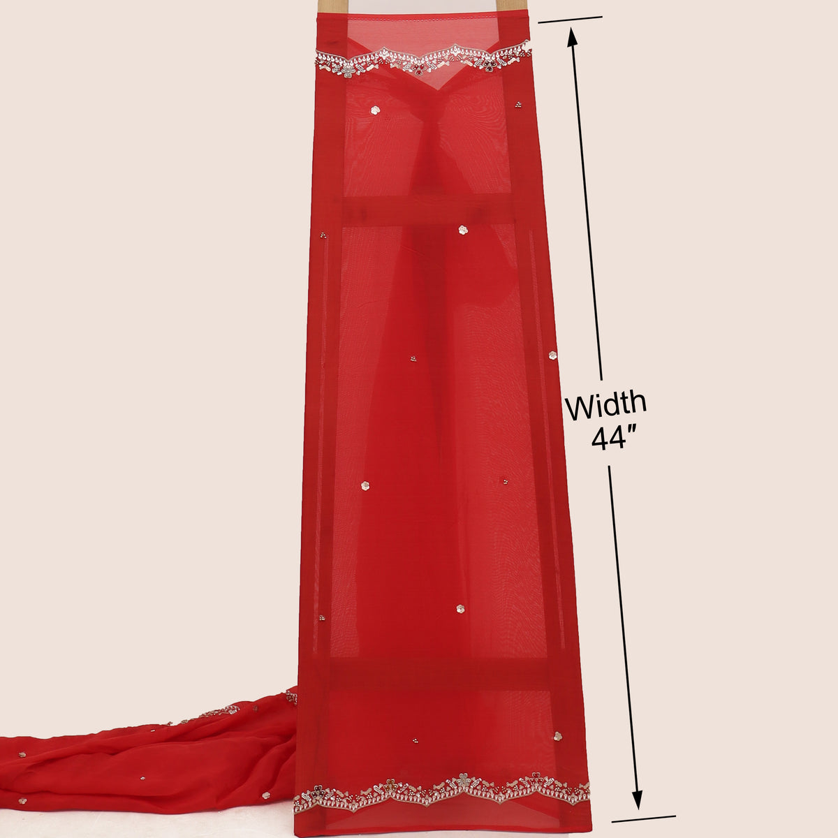 Crepe Jaquard Embroidery Fabric