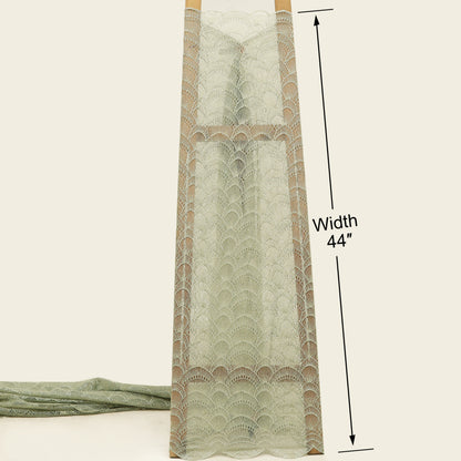 Georgette Sequins Embroidery Fabric