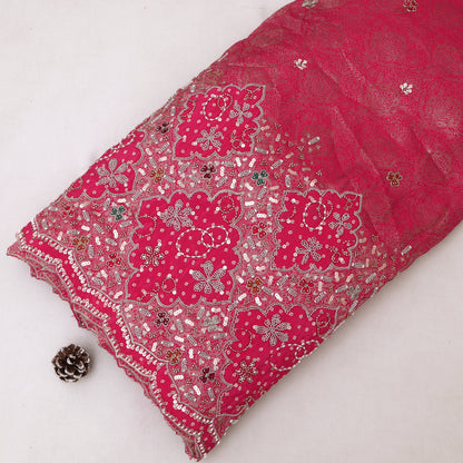Crepe Jaquard Embroidery Fabric