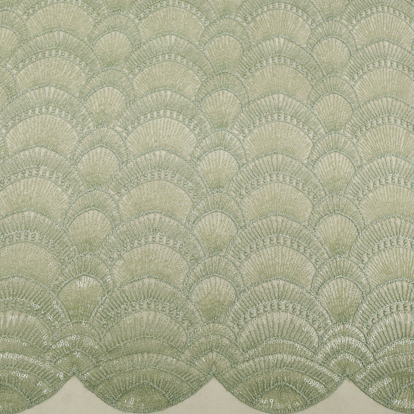 Georgette Sequins Embroidery Fabric