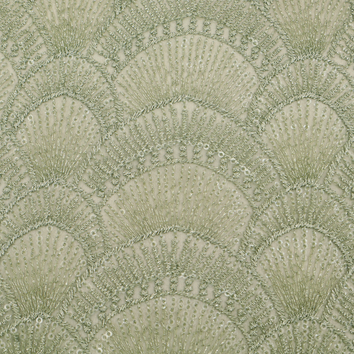 Georgette Sequins Embroidery Fabric