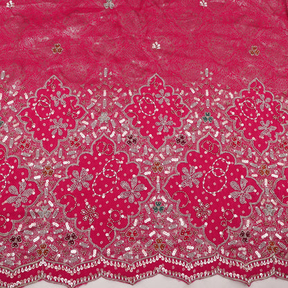 Crepe Jaquard Embroidery Fabric