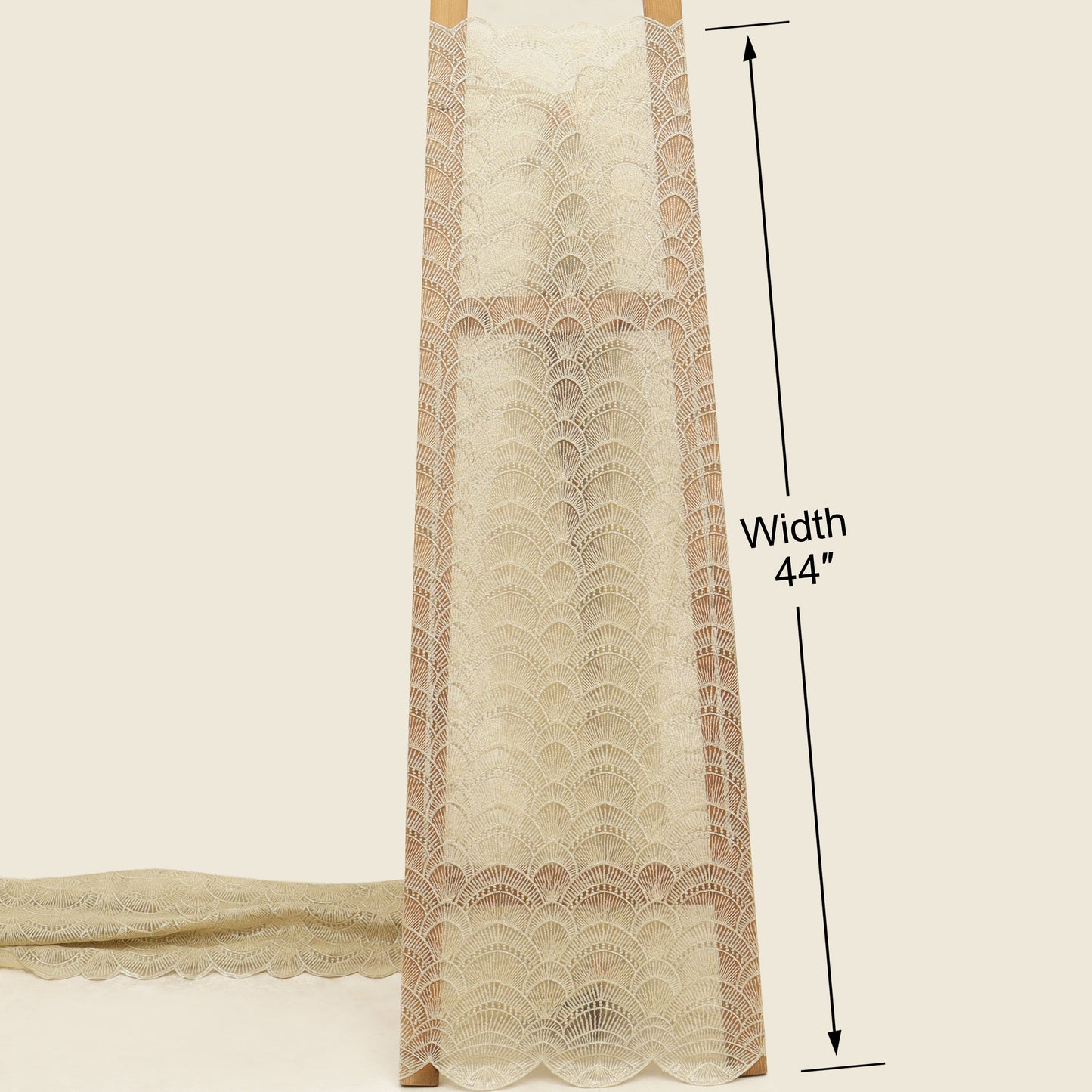 Georgette Sequins Embroidery Fabric