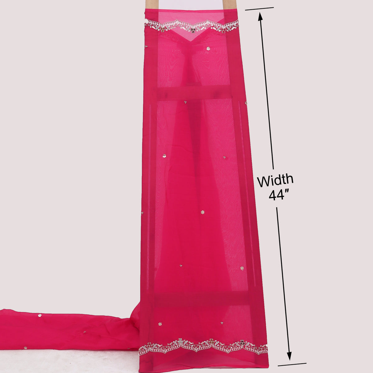 Crepe Jaquard Embroidery Fabric