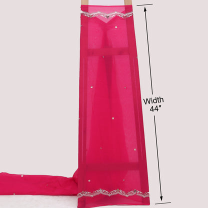 Crepe Jaquard Embroidery Fabric