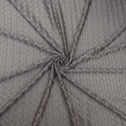 Gray Color Textured Pattern Crosia Fabric