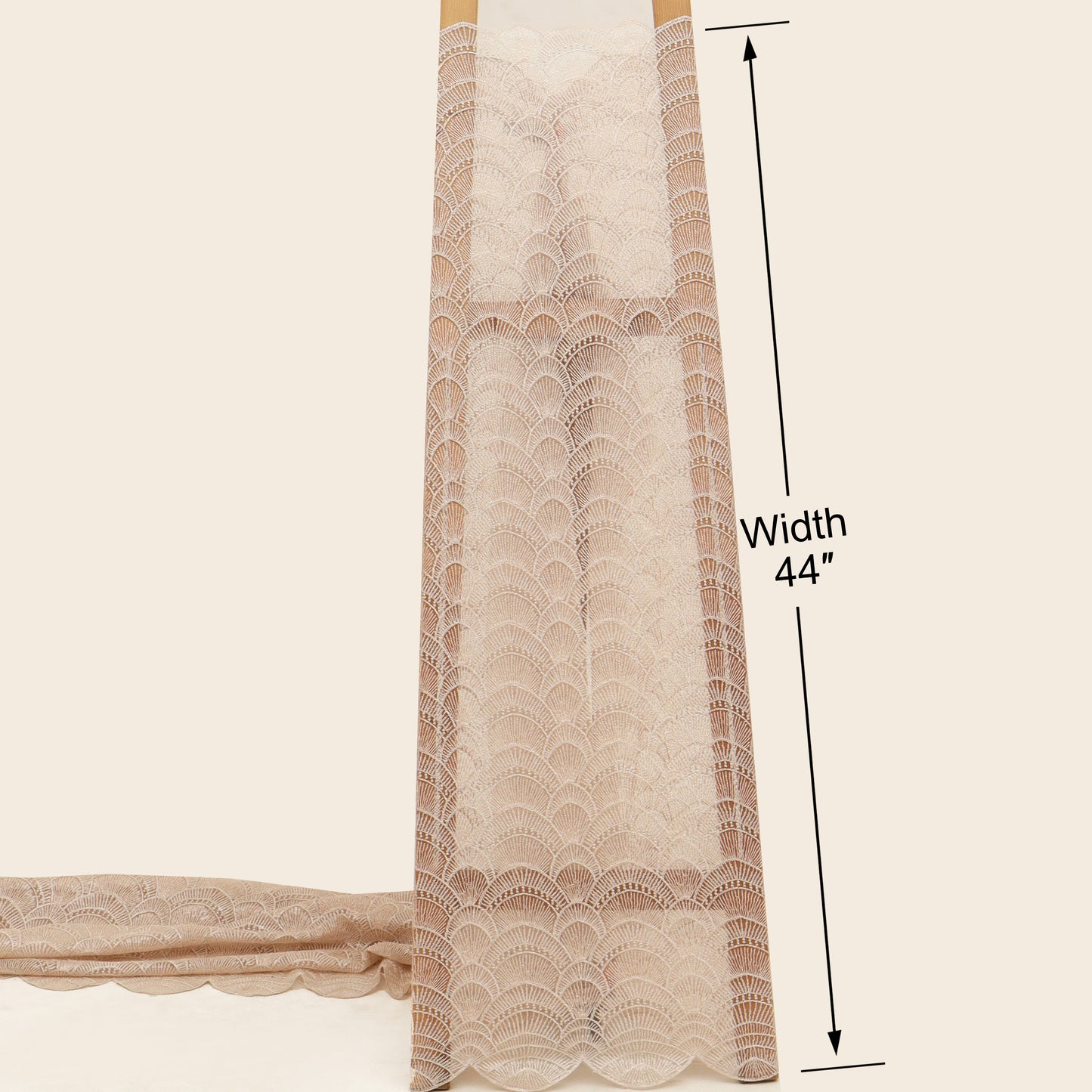 Georgette Sequins Embroidery Fabric