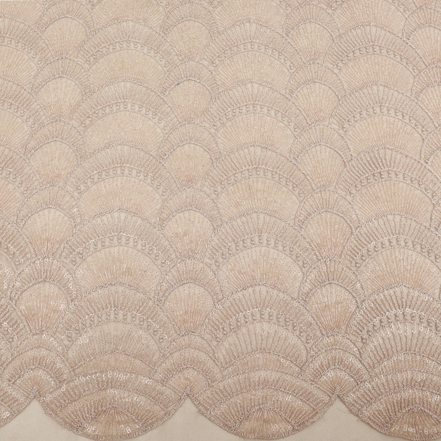 Georgette Sequins Embroidery Fabric