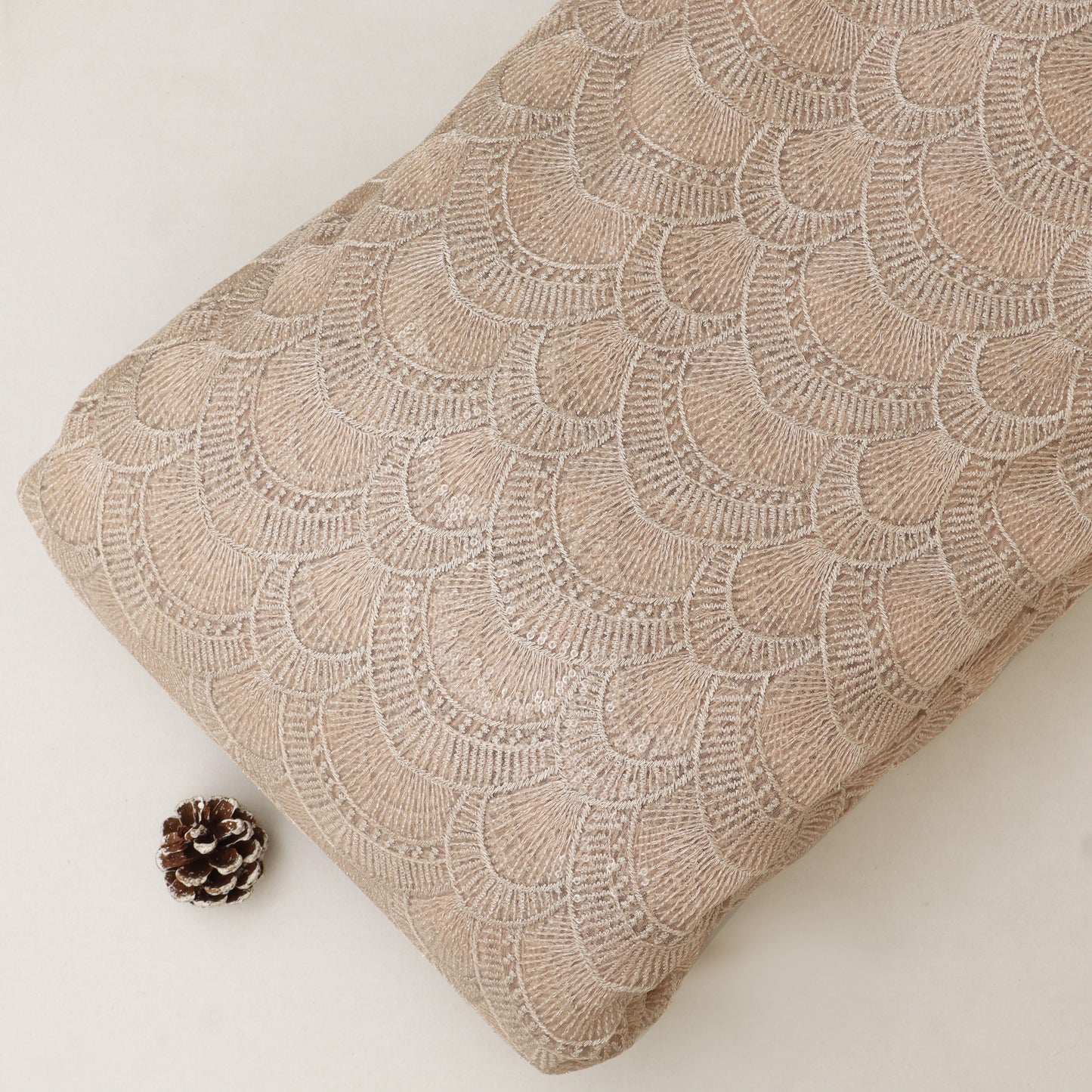 Georgette Sequins Embroidery Fabric