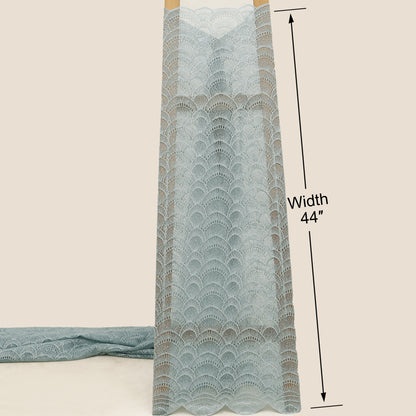 Georgette Sequins Embroidery Fabric