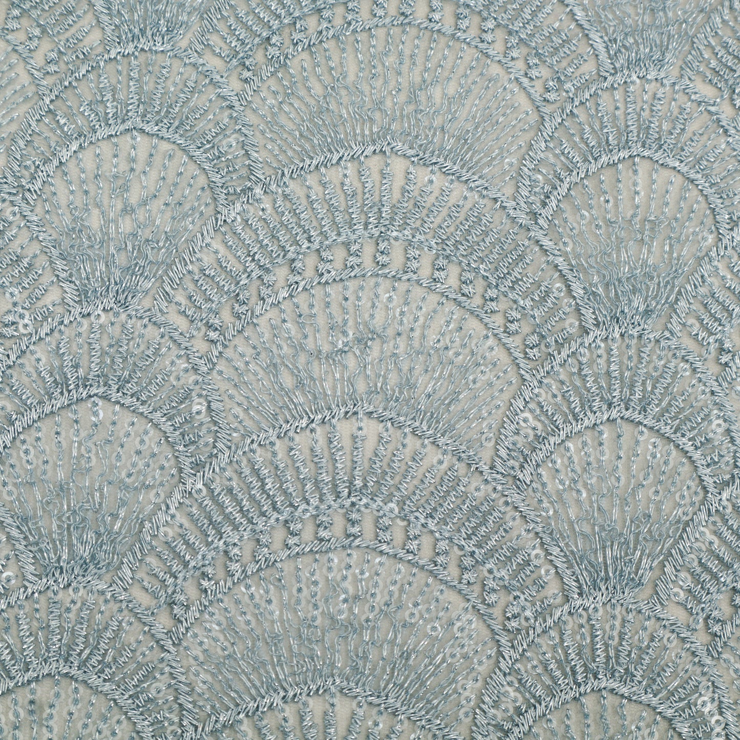 Georgette Sequins Embroidery Fabric