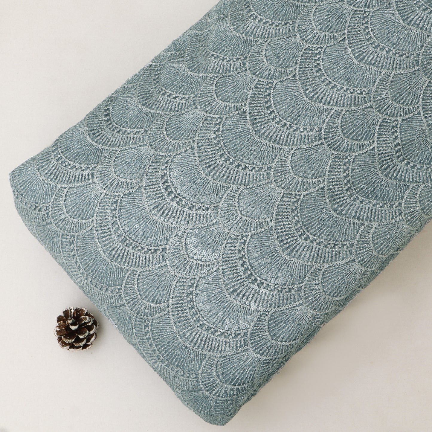 Georgette Sequins Embroidery Fabric