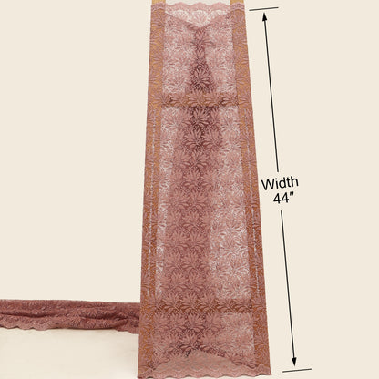 Georgette sequins Embroidery Fabric