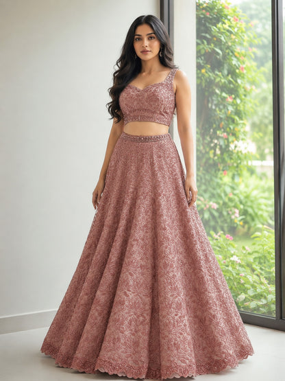 Georgette sequins Embroidery Fabric