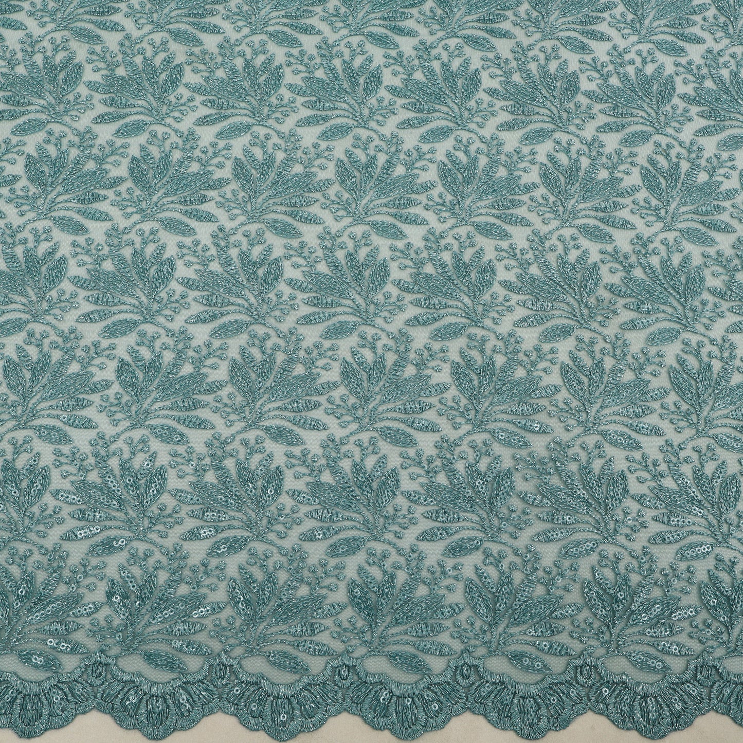 Georgette sequins Embroidery Fabric