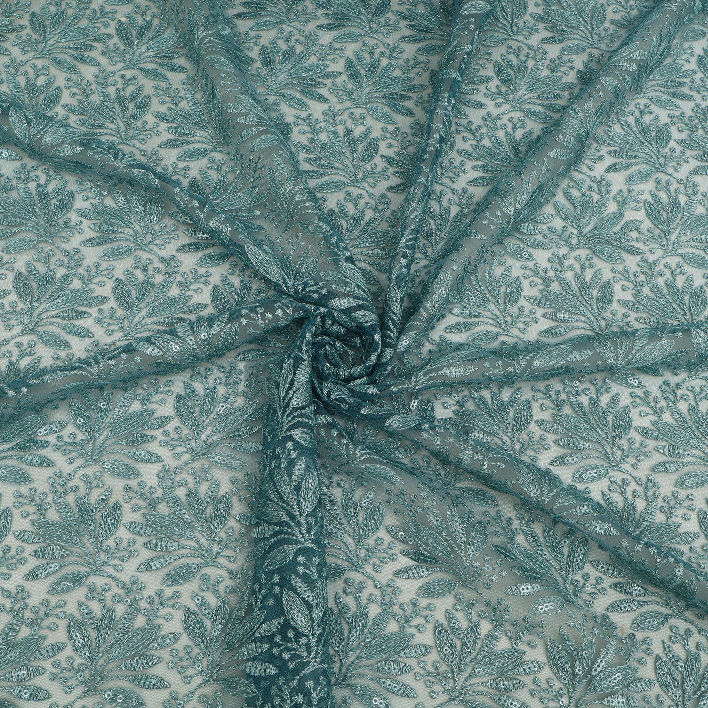 Georgette sequins Embroidery Fabric