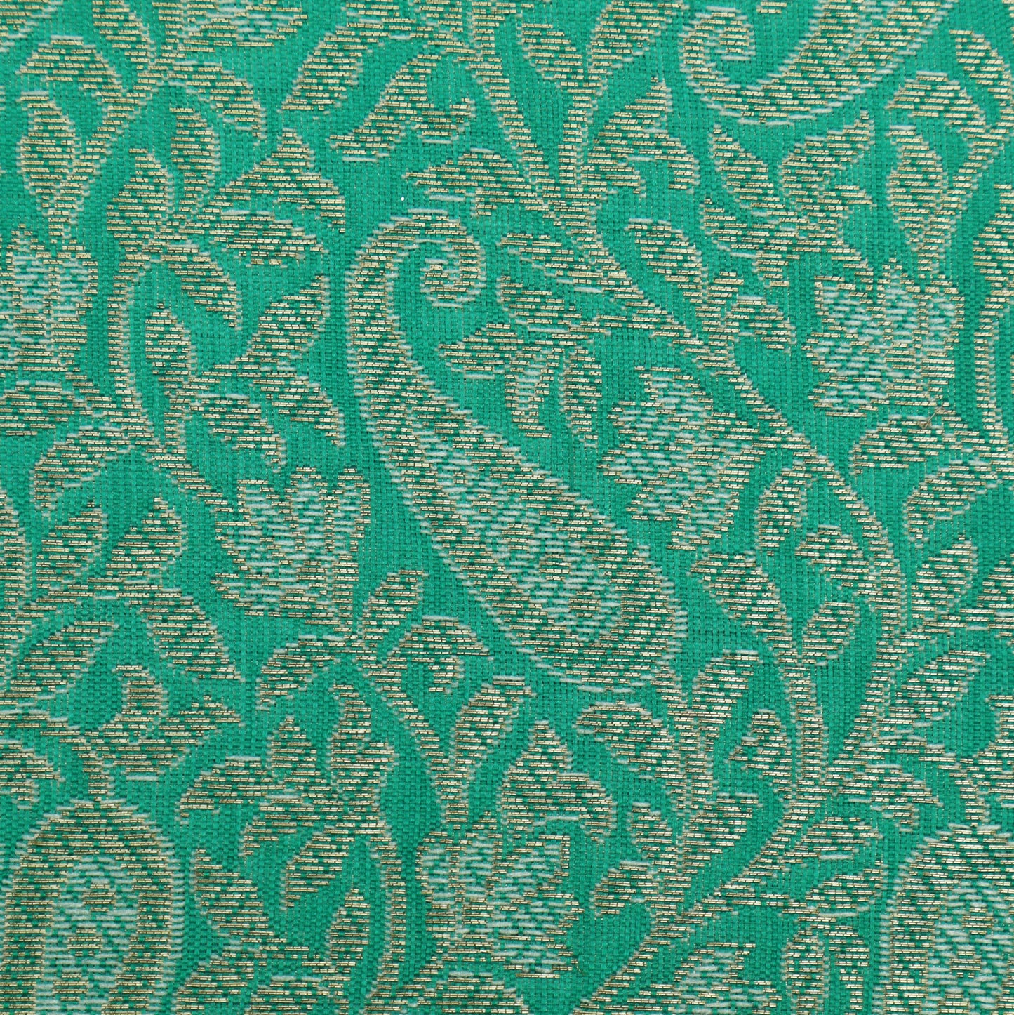 Rama Green Color Alfi Brocade Fabric