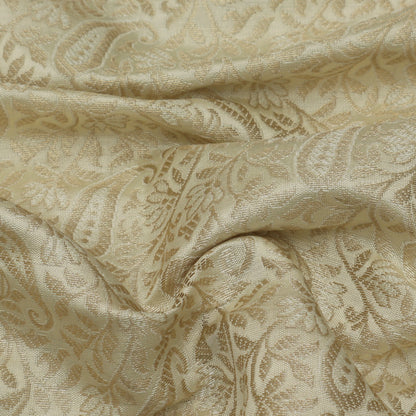 Cream Color Alfi Brocade Fabric