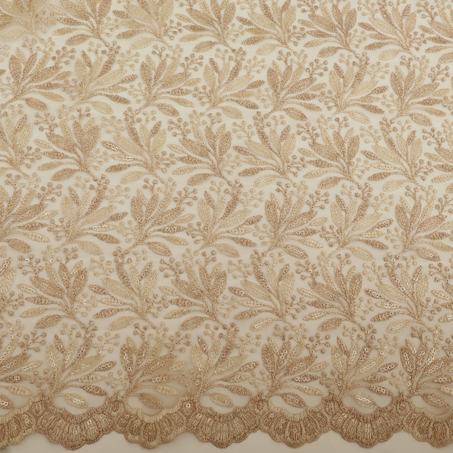 Georgette sequins Embroidery Fabric