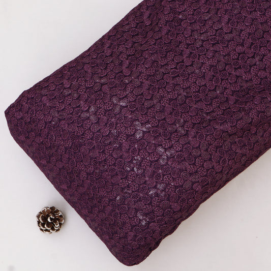 Net Sequins Embroidery Fabric