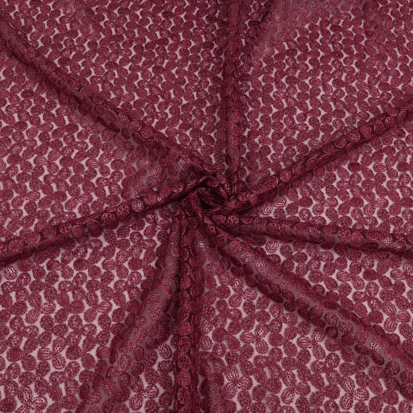 Net Sequins Embroidery Fabric