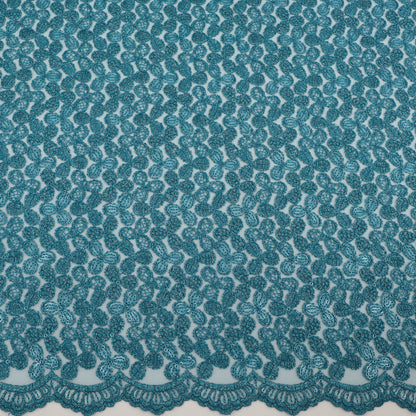Net Sequins Embroidery Fabric