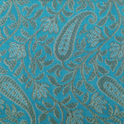 Sky Blue Color Alfi Brocade Fabric