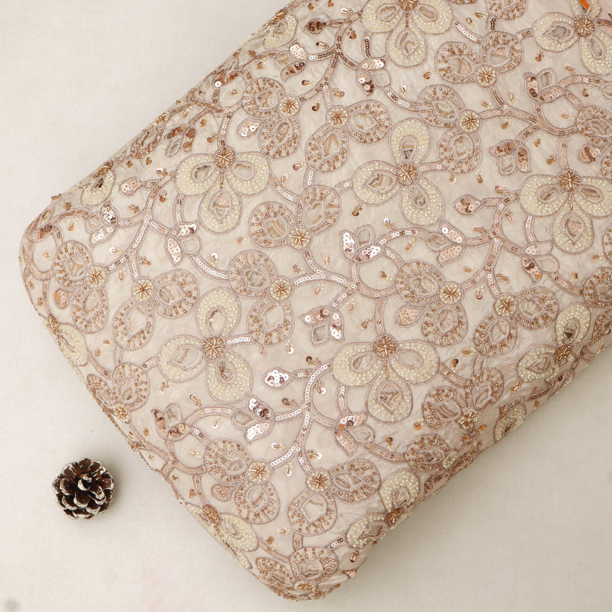 Dyeable Crepe Embroidery Fabric