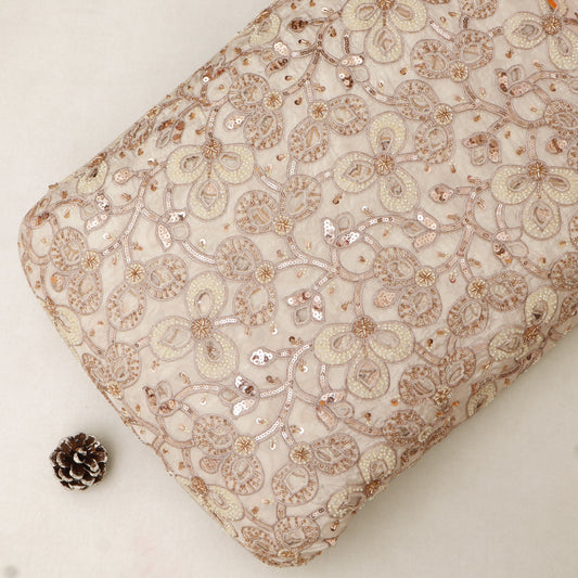 Dyeable Crepe Embroidery Fabric
