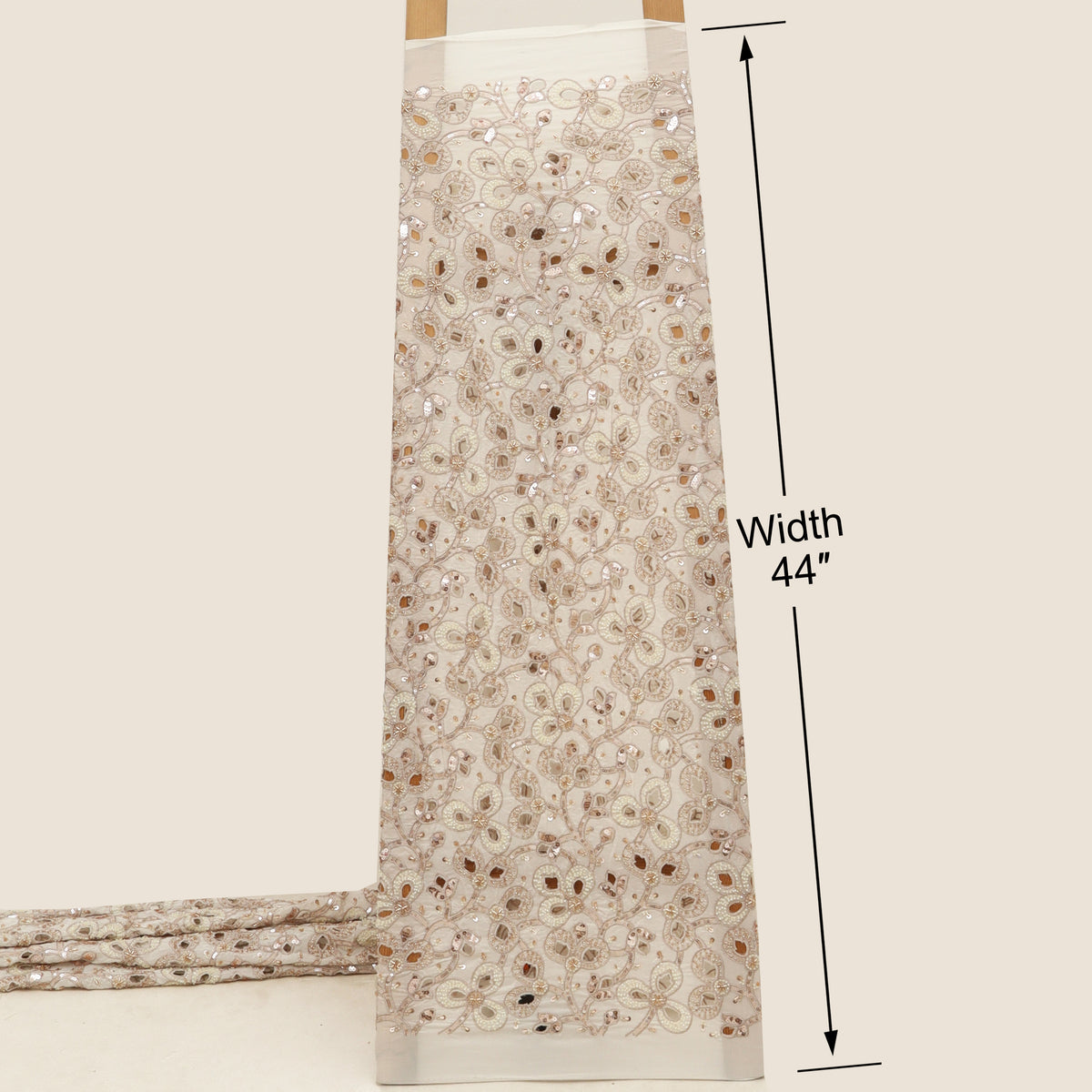 Dyeable Crepe Embroidery Fabric