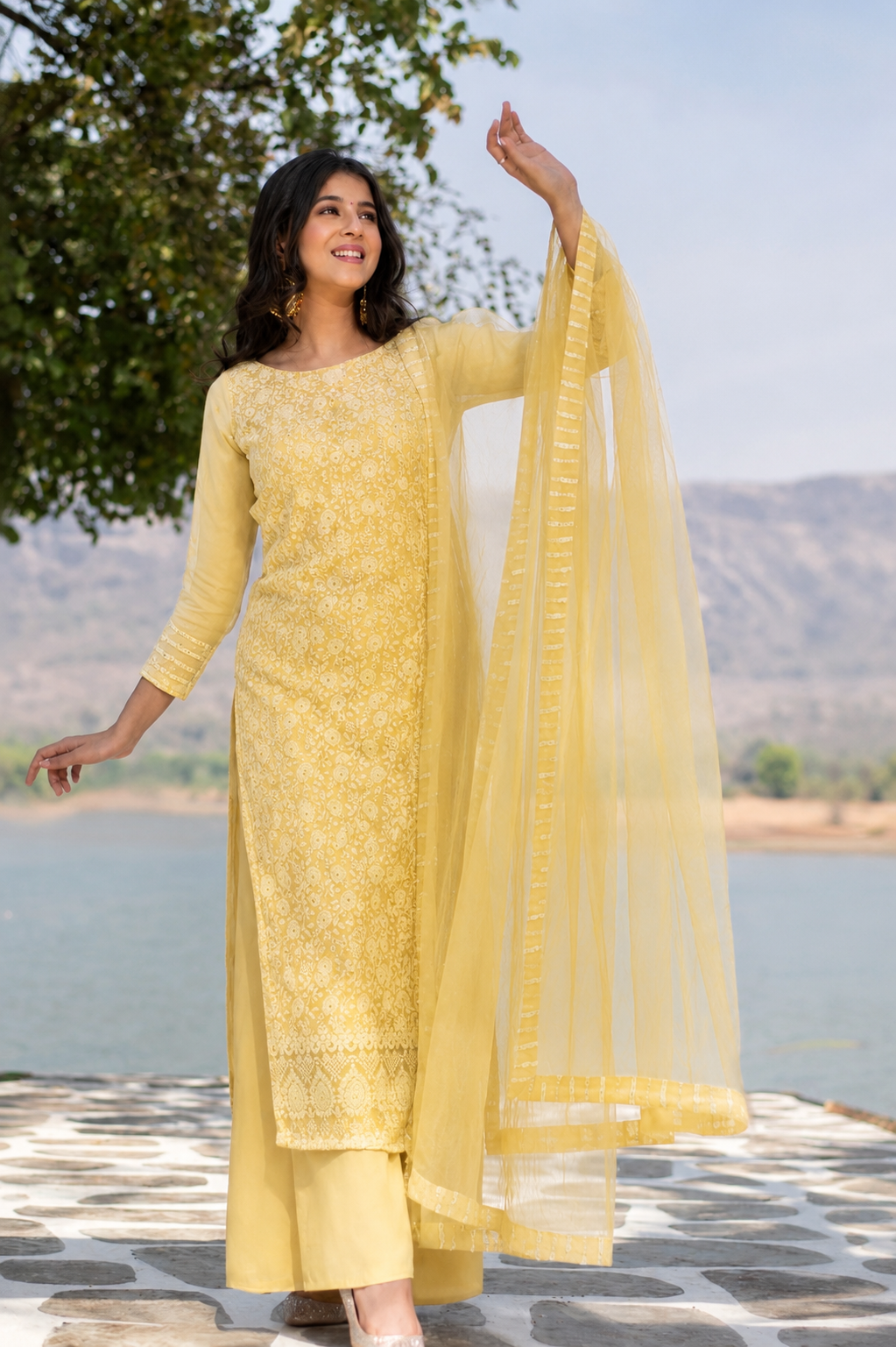 Georgette Embroidery Fabric