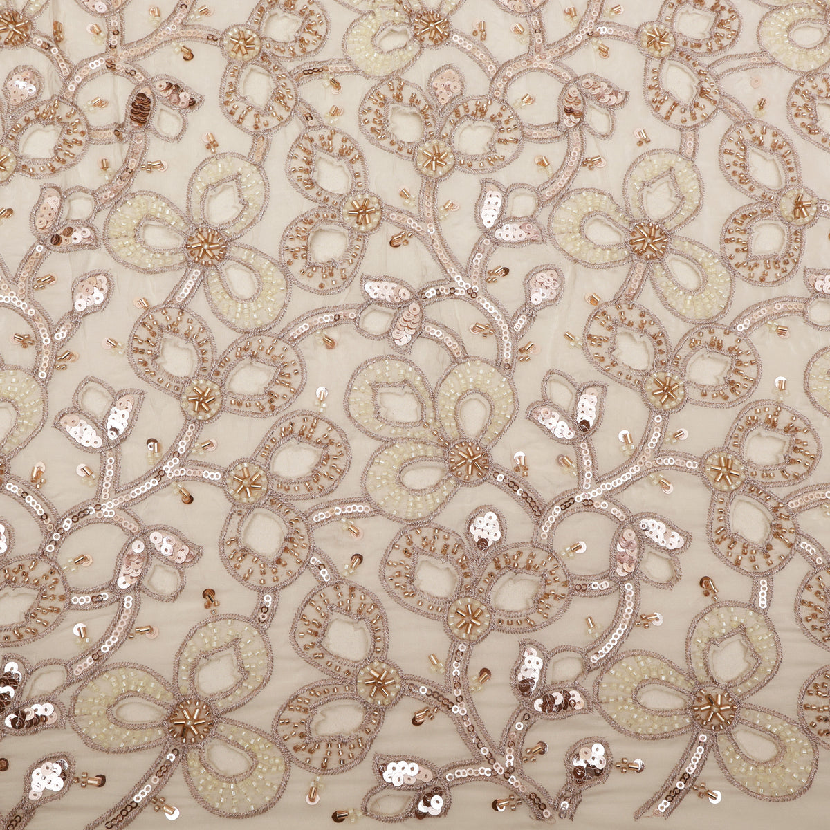 Dyeable Crepe Embroidery Fabric