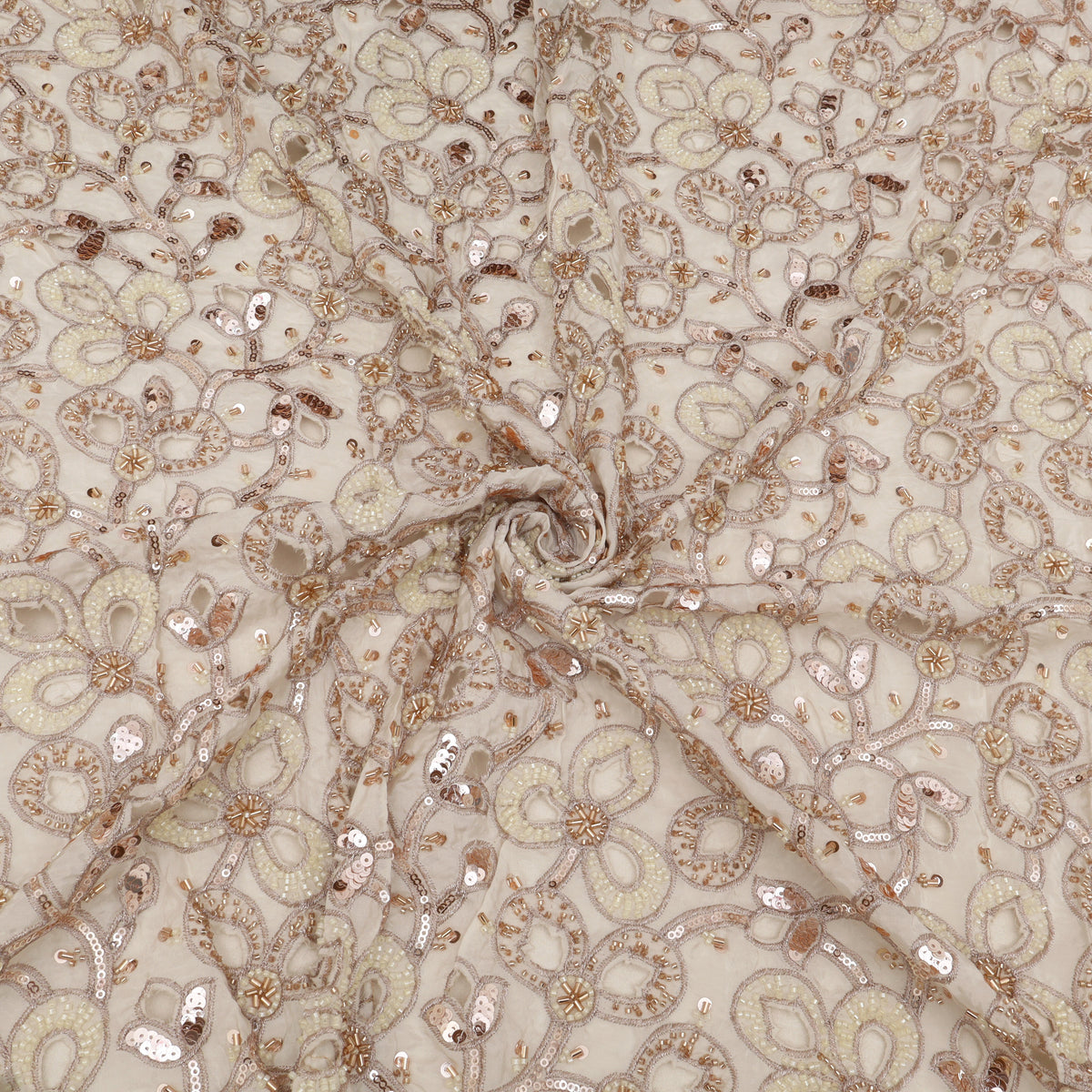 Dyeable Crepe Embroidery Fabric