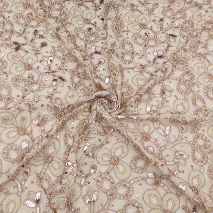 Dyeable Crepe Embroidery Fabric