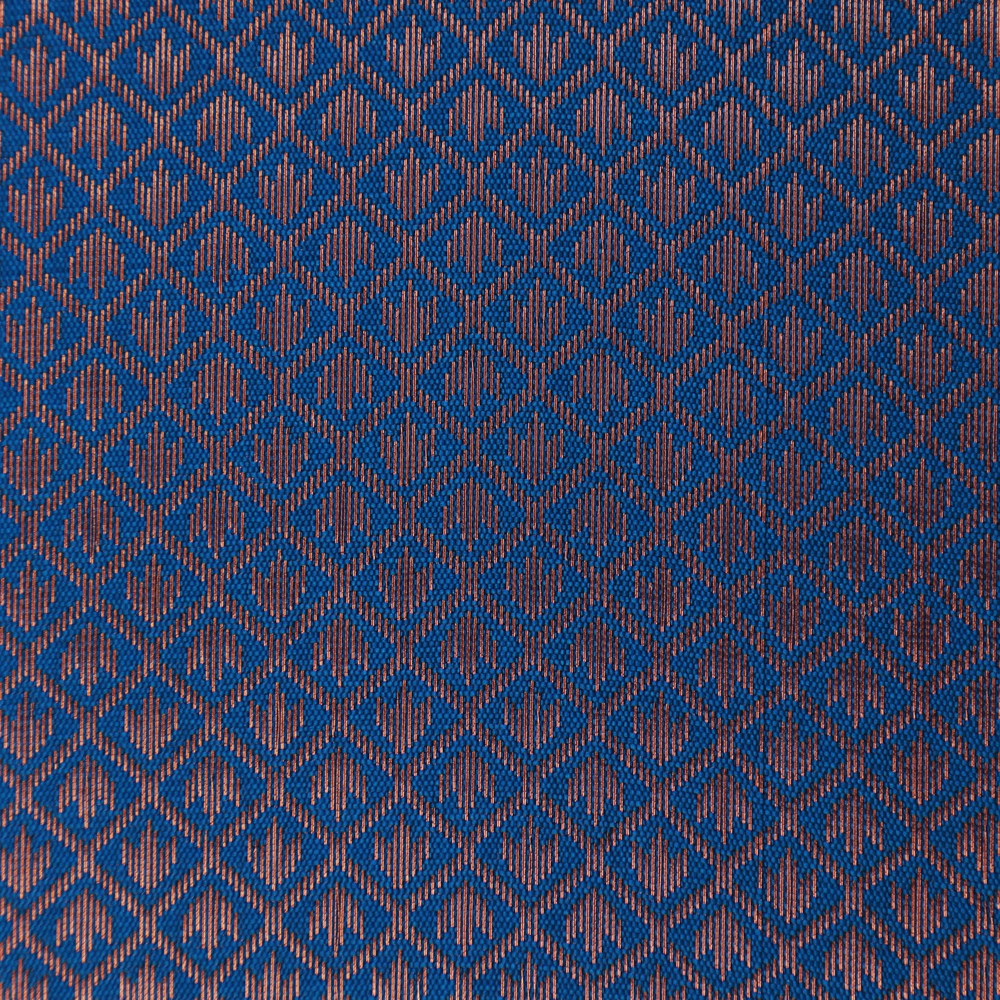 Teal Blue Color Semi Brocade Fabric