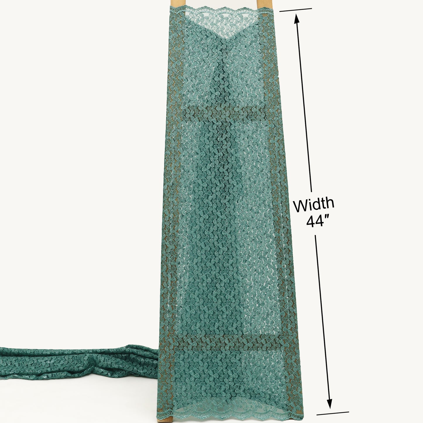 Net Sequins Embroidery Fabric