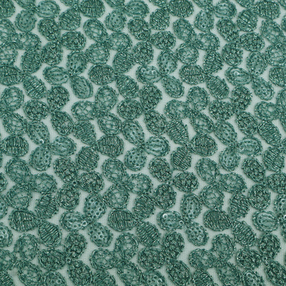 Net Sequins Embroidery Fabric