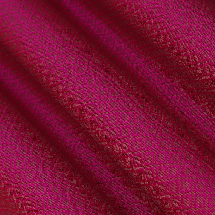Rani Color Semi Brocade Fabric (Cut Pieces 1Mtr)